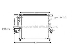 AVA QUALITY COOLING BW2137 radiatorius, variklio aušinimas 
 Aušinimo sistema -> Radiatorius/alyvos aušintuvas -> Radiatorius/dalys
1723528