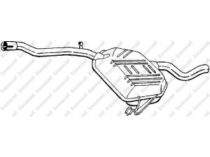 BOSAL 278-383 galinis duslintuvas 
 Išmetimo sistema -> Duslintuvas
7 699 595