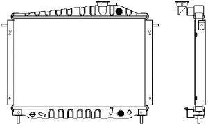 SAKURA  Automotive 1210-0107 radiatorius, variklio aušinimas