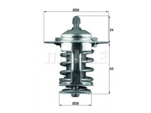 MAHLE ORIGINAL TX 70 82 termostatas, aušinimo skystis 
 Aušinimo sistema -> Termostatas/tarpiklis -> Thermostat
1608167380, MD 158570, MD 165630