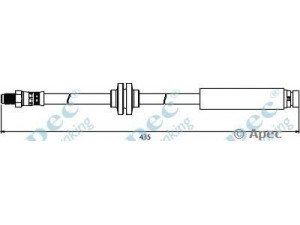 APEC braking HOS3916 stabdžių žarnelė 
 Stabdžių sistema -> Stabdžių žarnelės
1349854, 1424802, 3M512282JB
