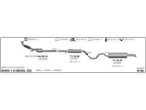 IMASAF 587000019 išmetimo sistema 
 Išmetimo sistema -> Išmetimo sistema, visa