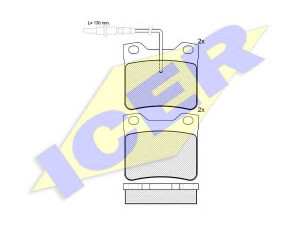 ICER 141241 stabdžių trinkelių rinkinys, diskinis stabdys 
 Techninės priežiūros dalys -> Papildomas remontas
002 420 48 20, 003 420 00 20, 638 423 01 10