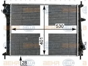 HELLA 8MK 376 900-151 radiatorius, variklio aušinimas 
 Aušinimo sistema -> Radiatorius/alyvos aušintuvas -> Radiatorius/dalys
51767821, 51867532