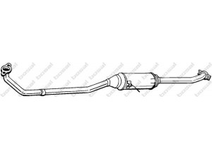 BOSAL 281-485 vidurinis duslintuvas 
 Išmetimo sistema -> Duslintuvas
14190A78B02