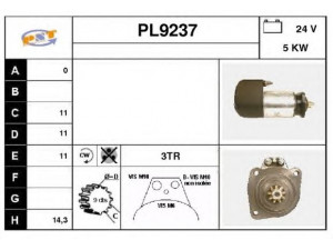 SNRA PL9237 starteris