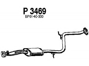 FENNO P3469 vidurinis duslintuvas 
 Išmetimo sistema -> Duslintuvas
B689-40-300, BP01-40-300, BP03-40-300