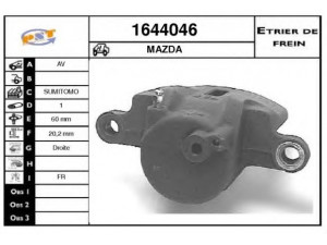 SNRA 1644046 stabdžių apkaba
S12133980, S12133980