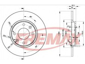 FREMAX BD-4688 stabdžių diskas 
 Dviratė transporto priemonės -> Stabdžių sistema -> Stabdžių diskai / priedai
4246.88, 4246.A9, 95575080, 95585454