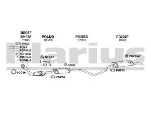 KLARIUS 630231U išmetimo sistema 
 Išmetimo sistema -> Išmetimo sistema, visa