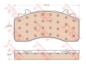 TRW GDB5114 stabdžių trinkelių rinkinys, diskinis stabdys 
 Techninės priežiūros dalys -> Papildomas remontas
81508206065, 81508206066