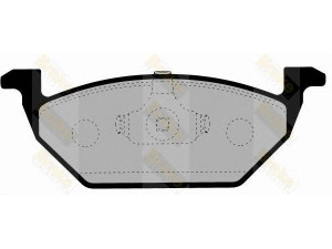 Brake ENGINEERING PA1133 stabdžių trinkelių rinkinys, diskinis stabdys 
 Techninės priežiūros dalys -> Papildomas remontas
1J0698151, 1J0698151A, 1J0698151B