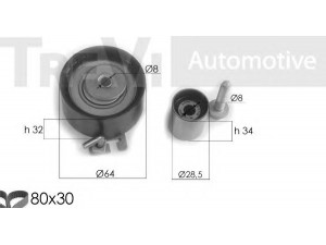 TREVI AUTOMOTIVE KD1301 paskirstymo diržo komplektas 
 Techninės priežiūros dalys -> Papildomas remontas