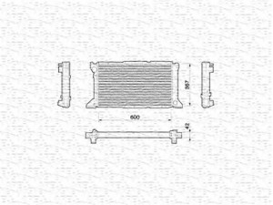 MAGNETI MARELLI 350213782000 radiatorius, variklio aušinimas 
 Aušinimo sistema -> Radiatorius/alyvos aušintuvas -> Radiatorius/dalys
7242485, 94VB8005GC