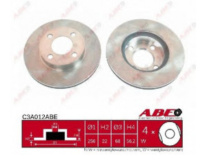 ABE C3A012ABE stabdžių diskas 
 Dviratė transporto priemonės -> Stabdžių sistema -> Stabdžių diskai / priedai
895615301 A, 895615301A