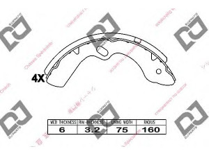 DJ PARTS BS1029 stabdžių trinkelių komplektas 
 Techninės priežiūros dalys -> Papildomas remontas
5471100704, 5867501160, 5870900690