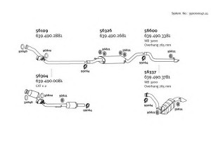 DINEX 350000047_01 išmetimo sistema 
 Išmetimo sistema -> Išmetimo sistema, visa