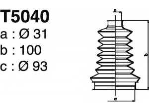 DEPA T5040 gofruotoji membrana, kardaninis velenas 
 Ratų pavara -> Gofruotoji membrana