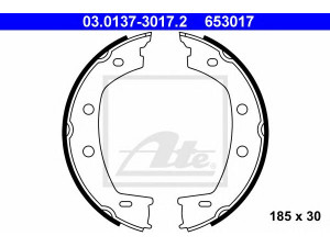ATE 03.0137-3017.2 stabdžių trinkelių komplektas, stovėjimo stabdis 
 Stabdžių sistema -> Rankinis stabdys
LR001020