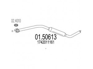 MTS 01.50613 vidurinis duslintuvas 
 Išmetimo sistema -> Duslintuvas
1742011161
