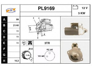 SNRA PL9169 starteris