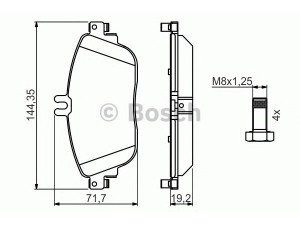 BOSCH 0 986 494 662 stabdžių trinkelių rinkinys, diskinis stabdys
006 420 46 20, 006 420 85 20, 008 420 06 20