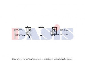 AKS DASIS 840257N išsiplėtimo vožtuvas, oro kondicionavimas 
 Oro kondicionavimas -> Vožtuvai
1S0820679B