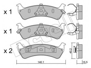 METELLI 22-0628-0 stabdžių trinkelių rinkinys, diskinis stabdys 
 Techninės priežiūros dalys -> Papildomas remontas
04799999