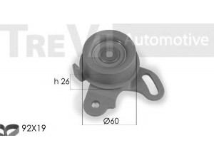 TREVI AUTOMOTIVE KD1153 paskirstymo diržo komplektas 
 Techninės priežiūros dalys -> Papildomas remontas