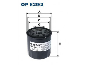 FILTRON OP629/2 alyvos filtras 
 Techninės priežiūros dalys -> Techninės priežiūros intervalai
5015485, 9W7E6714AA