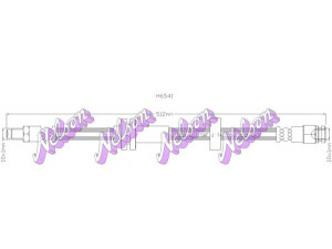 Brovex-Nelson H6541 stabdžių žarnelė 
 Stabdžių sistema -> Stabdžių žarnelės
4806G6, 51725095, 51825095, 4806G6