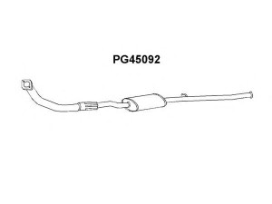 VENEPORTE PG45092 priekinis duslintuvas 
 Išmetimo sistema -> Duslintuvas
170392