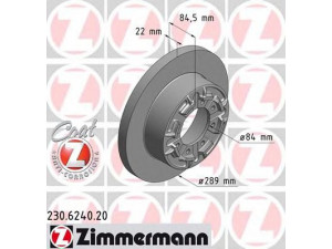 ZIMMERMANN 230.6240.20 stabdžių diskas 
 Stabdžių sistema -> Diskinis stabdys -> Stabdžių diskas
190 8773, 4 247 1111, 718 0256