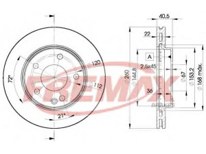 FREMAX BD-0113 stabdžių diskas 
 Stabdžių sistema -> Diskinis stabdys -> Stabdžių diskas
168 421 0212, 168 421 0812