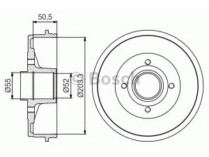 BOSCH 0 986 477 254 stabdžių būgnas 
 Stabdžių sistema -> Būgninis stabdys -> Stabdžių būgnas
77 00 783 031