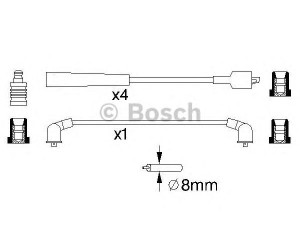 BOSCH 0 986 357 129 uždegimo laido komplektas 
 Kibirkšties / kaitinamasis uždegimas -> Uždegimo laidai/jungtys