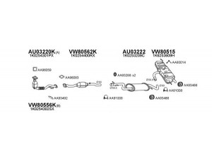 VENEPORTE 800288 išmetimo sistema 
 Išmetimo sistema -> Išmetimo sistema, visa