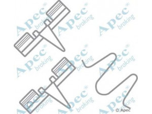 APEC braking KIT303 priedų komplektas, stabdžių trinkelė 
 Stabdžių sistema -> Būgninis stabdys -> Dalys/priedai