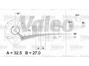 VALEO 436709 kintamosios srovės generatorius
6005700724, 7700034498