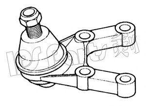 IPS Parts IJO-10523L atramos/vairo trauklė 
 Ašies montavimas/vairavimo mechanizmas/ratai -> Sujungimai -> Atramos/vairo trauklė
MB831037