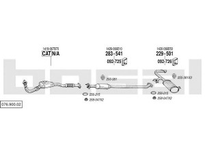 BOSAL 076.900.02 išmetimo sistema 
 Išmetimo sistema -> Išmetimo sistema, visa
