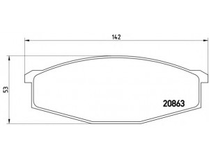 BREMBO P 56 015 stabdžių trinkelių rinkinys, diskinis stabdys 
 Techninės priežiūros dalys -> Papildomas remontas
41060C7025, 41060C7125, 41060C7190