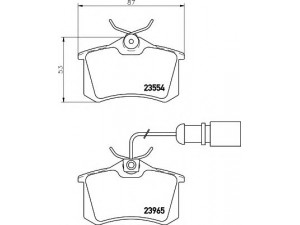 HELLA 8DB 355 018-601 stabdžių trinkelių rinkinys, diskinis stabdys 
 Techninės priežiūros dalys -> Papildomas remontas
7M3698451, 7M3698451B, 7M3698451C