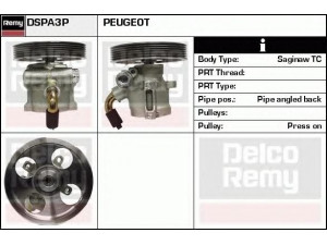 DELCO REMY DSPA3P hidraulinis siurblys, vairo sistema 
 Vairavimas -> Vairo pavara/siurblys
4007.A3, 4007.Q4