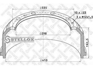 STELLOX 85-00168-SX stabdžių būgnas
3014210101