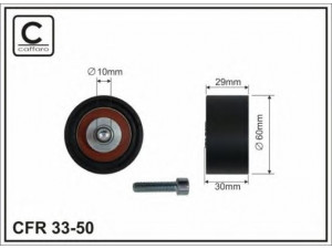 CAFFARO 33-50 kreipiantysis skriemulys, paskirstymo diržas 
 Diržinė pavara -> Paskirstymo diržas/komplektas -> Laisvasis/kreipiamasis skriemulys
6635942, 928M-6M250-BC, F5RZ 6M25 0A