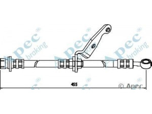 APEC braking HOS3516 stabdžių žarnelė 
 Stabdžių sistema -> Stabdžių žarnelės
01465S10010