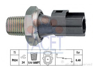 FACET 7.0145 alyvos slėgio jungiklis 
 Variklis -> Variklio elektra
1131 J2, 9659173880, 1 053 881