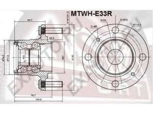 ASVA MTWH-E33R rato stebulė 
 Ašies montavimas/vairavimo mechanizmas/ratai -> Rato stebulė/montavimas -> Rato stebulė
MB584325, MB584326, MB633512
