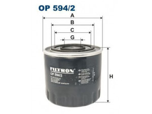 FILTRON OP594/2 alyvos filtras 
 Filtrai -> Alyvos filtras
7700106067, X575